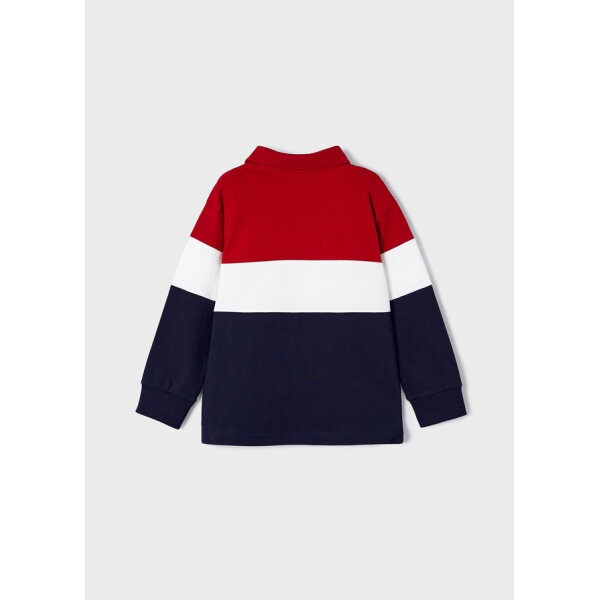 ΠΑΙΔΙΚΗ ΜΠΛΟΥΖΑ ΠΟΛΟ COLOR BLOCK ΚΟΚΚΙΝΟ MAYORAL 13-04104-049 - Image 3