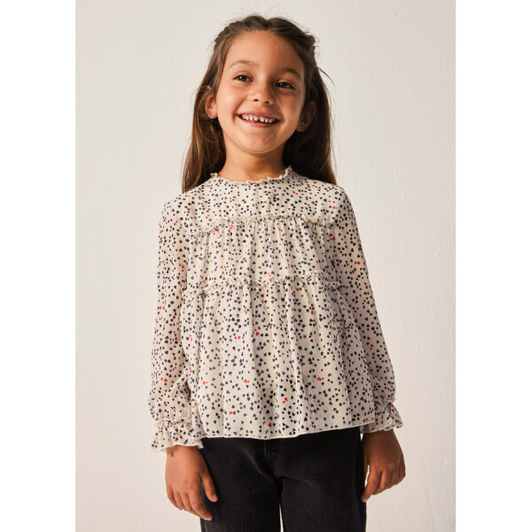 13-04197-035-L-3 ΠΑΙΔΙΚΗ ΜΠΛΟΥΖΑ ΓΑΖΑ ΕΚΡΟΥ MAYORAL 13-04197-035 - Image 1