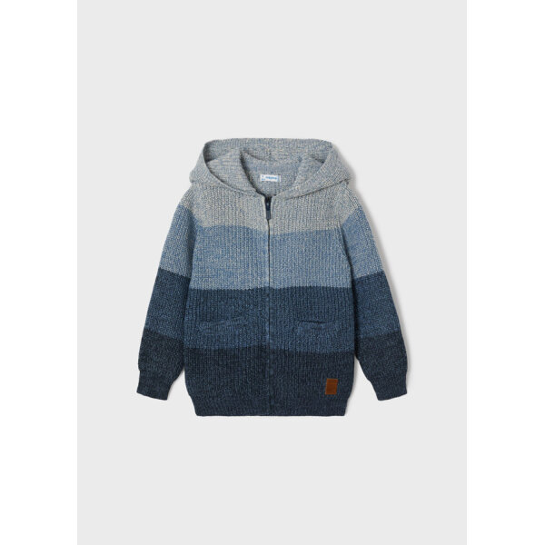 13-04330-089-L-4 ΠΑΙΔΙΚΗ ΖΑΚΕΤΑ ΜΕ ΚΟΥΚΟΥΛΑ ΠΛΕΚΤΗ ΜΠΛΕ MAYORAL 13-04330-089 - Image 1