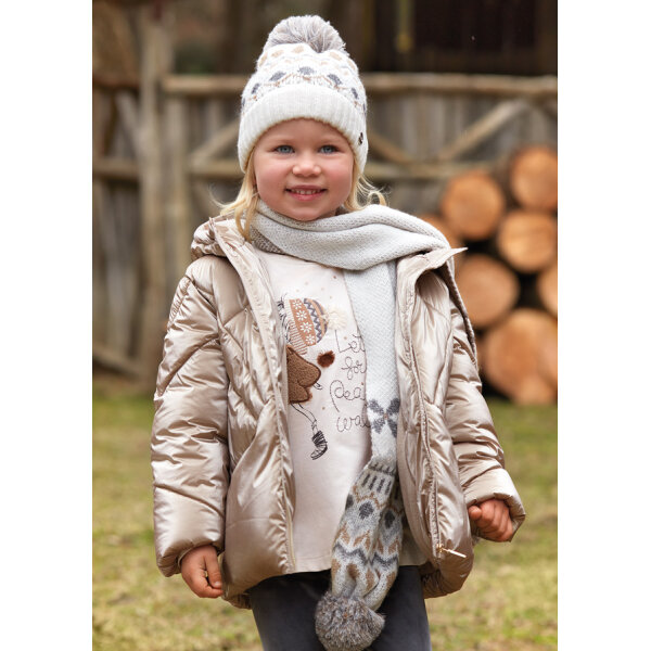 13-04410-073-L-1 ΠΑΙΔΙΚΟ ΜΠΟΥΦΑΝ ΓΥΑΛΙΣΤΕΡΟ ΜΠΕΖ MAYORAL 13-04410-073 - Image 1