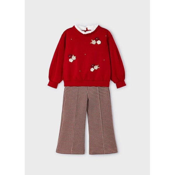 ΠΑΙΔΙΚΟ ΣΕΤ ΠΑΝΤΕΛΟΝΙ ΜΑΚΟ ΖΑΚΑΡ ΚΟΚΚΙΝΟ ΚΟΡΙΤΣΙ  MAYORAL 13-04507-054 - Image 3