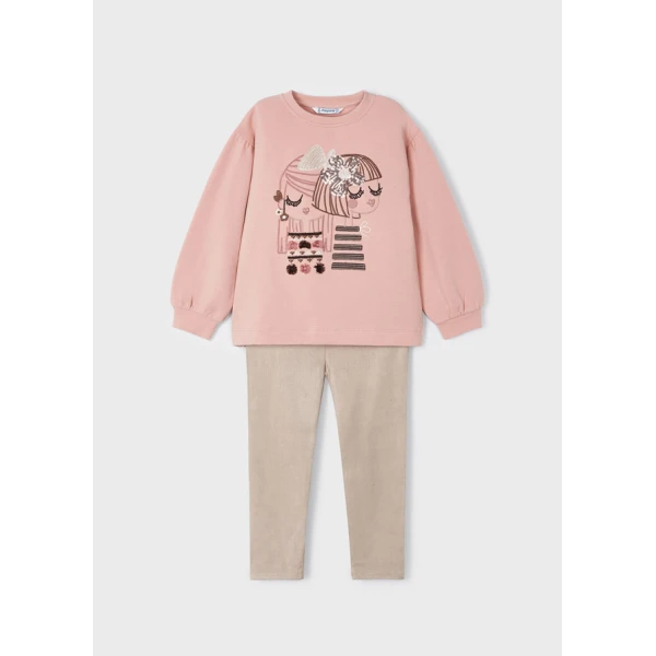 13-04789-046-L-4 ΠΑΙΔΙΚΟ ΣΕΤ ΜΕ ΚΟΛΑΝ ΣΟΥΕΤ ΡΟΖ MAYORAL 13-04789-046 - Image 1