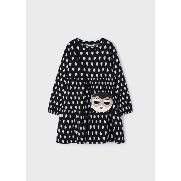 13-04932-093-L-4 ΠΑΙΔΙΚΟ ΦΟΡΕΜΑ ΜΕ ΤΣΑΝΤΑΚΙ ΜΑΥΡΟ MAYORAL 13-04932-093 - Image 3