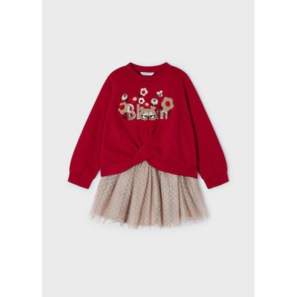 ΠΑΙΔΙΚΟ ΣΕΤ ΦΟΥΣΤΑ ΜΕ ΤΟΥΛΙ ΚΟΚΚΙΝΟ MAYORAL 13-04936-037 - Image 2