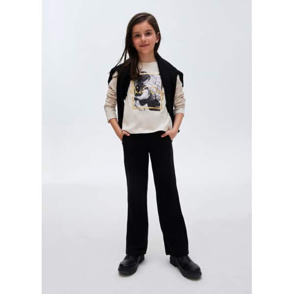 13-07503-052-L-2 ΠΑΙΔΙΚΟ ΠΑΝΤΕΛΟΝΙ ΜΑΥΡΟ ΚΟΤΛΕ MAYORAL 13-07503-052 - Image 1