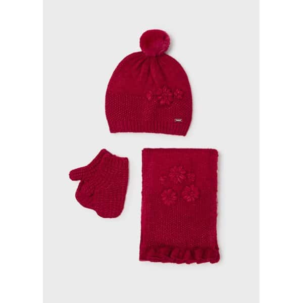 ΠΑΙΔΙΚΟ ΣΕΤ ΣΚΟΥΦΟΣ ΚΑΣΚΟΛ ΓΑΝΤΙΑ ΚΟΚΚΙΝΟ MAYORAL 13-10535-019 - Image 1