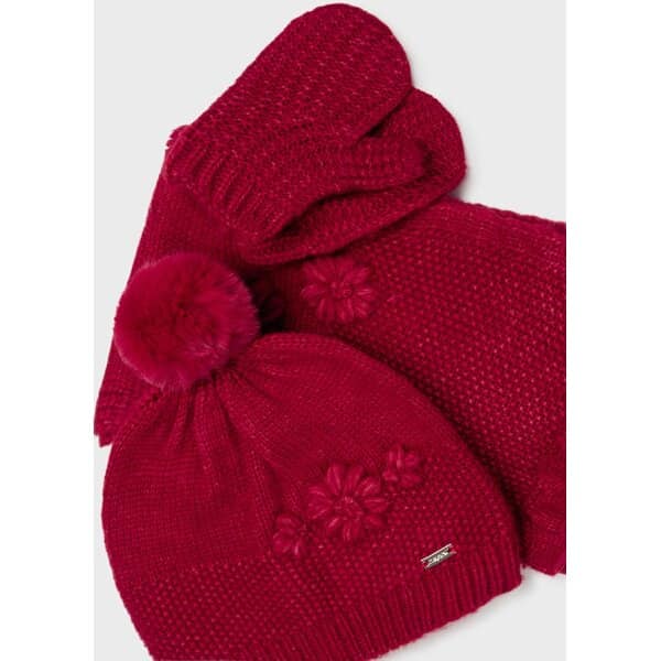 ΠΑΙΔΙΚΟ ΣΕΤ ΣΚΟΥΦΟΣ ΚΑΣΚΟΛ ΓΑΝΤΙΑ ΚΟΚΚΙΝΟ MAYORAL 13-10535-019 - Image 5