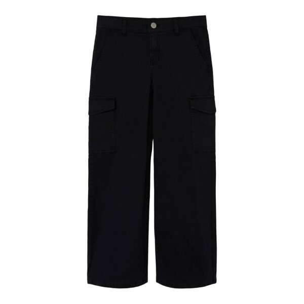 13220718_4280928_front Παιδικό Παντελόνι Μαύρο Gargo NKFROSE WIDE TWILL 13220718 - Image 4