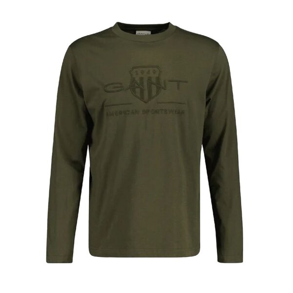 2023-10-02t114125.123_650x1000 Ανδρική Μπλούζα GANT 2004041 TONAL ARCHIVE SHIELD ΧΑΚΙ - Image 1