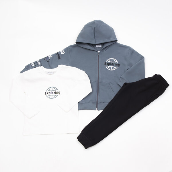 ΠΑΙΔΙΚΟ ΣΕΤ ΦΟΡΜΑ ΜΕ ΖΑΚΕΤΑ ΜΠΛΕ  TRAX 44848 - Image 1