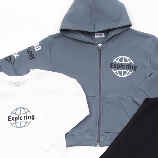 ΠΑΙΔΙΚΟ ΣΕΤ ΦΟΡΜΑ ΜΕ ΖΑΚΕΤΑ ΜΠΛΕ  TRAX 44848 - Image 3