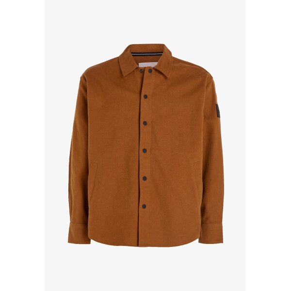 Ανδρικό Πουκάμισο CALVIN CLEIN J30J323971 PREMIUM OVERSHIRT Καφέ - Image 1