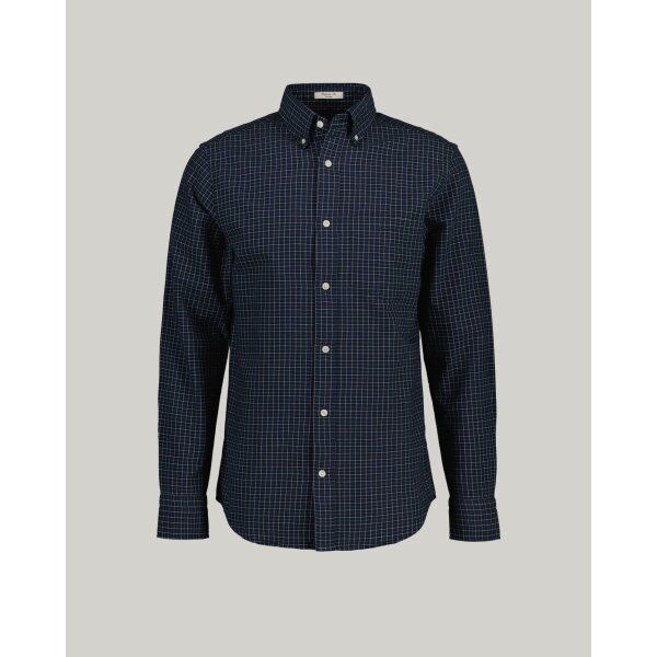 Ανδρικό Πουκάμισο GANT REG TATTERSALL OXFORD 3230227 Μπλε - Image 1