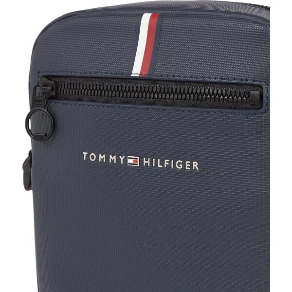 Ανδρική Τσάντα TOMMY JEANS AM0AM11544 ESSENTIAL PIQUE MINI REPORTER Μπλε - Image 3