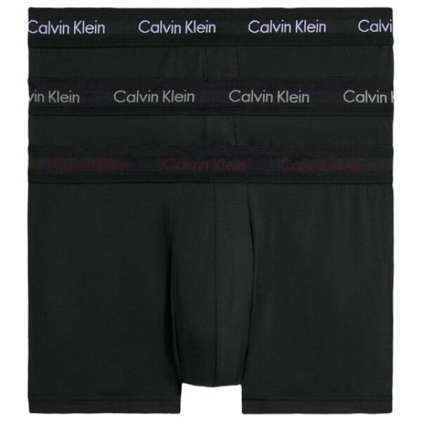 Ανδρικά εσώρουχα CALVIN KLEIN U2664G 3PK LOW RISE TRUNK Μαύρο - Image 1