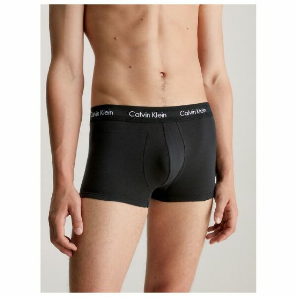 Ανδρικά εσώρουχα CALVIN KLEIN U2664G 3PK LOW RISE TRUNK Μαύρο - Image 2
