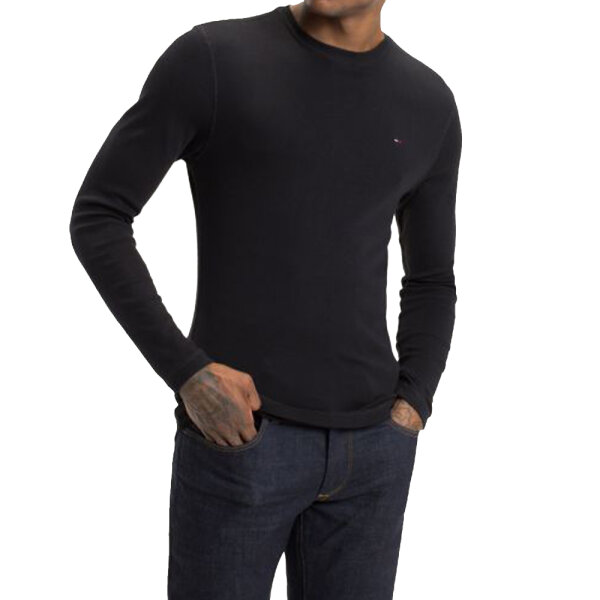 DM0DM04409-078_MO-TP-F1 (1)-1000x1000 Ανδρική Μπλούζα Μακρυμάνικο TOMMY JEANS DM0DM04409 Μαύρο - Image 3