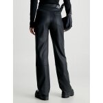 Γυναικείο Παντελόνι Calvin Klein Black Milano Jersey Straight Trousers - Image 2