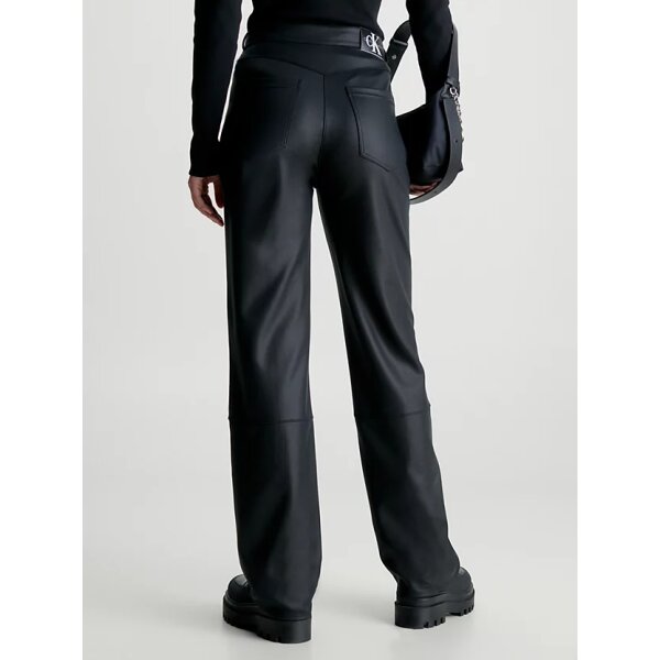 J20J221925_BEH_alternate1 (2) Γυναικείο Παντελόνι Calvin Klein Black Milano Jersey Straight Trousers - Image 2