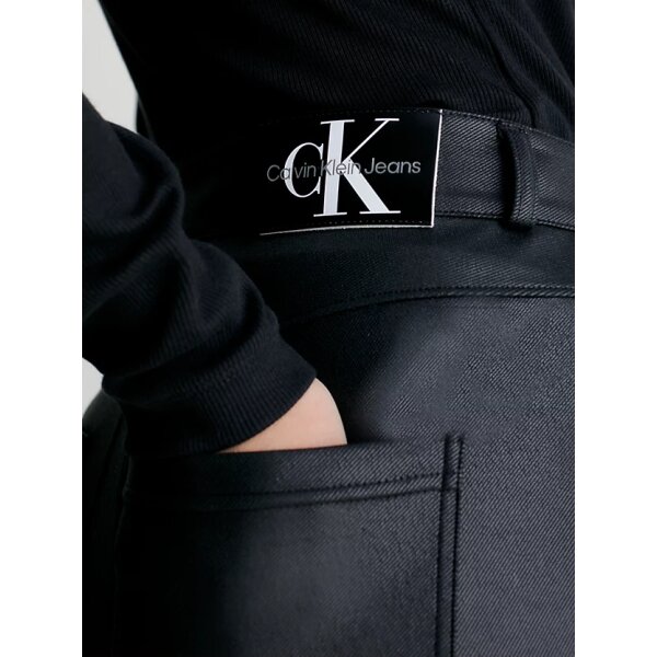 J20J221925_BEH_alternate2 (1) Γυναικείο Παντελόνι Calvin Klein Black Milano Jersey Straight Trousers - Image 3