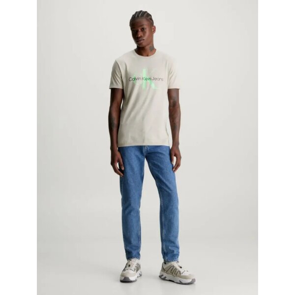 J30J3208060IO_MO-F3 Ανδρική Μπλούζα CALVIN KLEIN J30J320806 SEASONAL MONOLOGO Mπεζ - Image 5