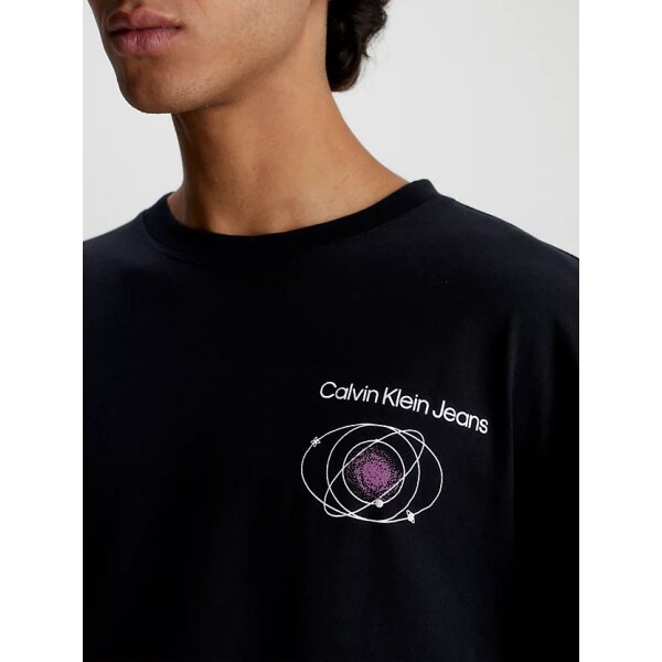 Ανδρική Μπλούζα CALVIN CLEIN J30J324009 FUTURE FADE SLOGAN Μαύρο - Image 3