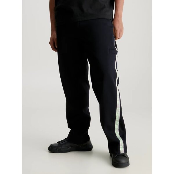 Ανδρικό Παντελόνι CALVIN CLEIN J30J324376 CUT OFF LOGO TAPE  Μαύρο - Image 2