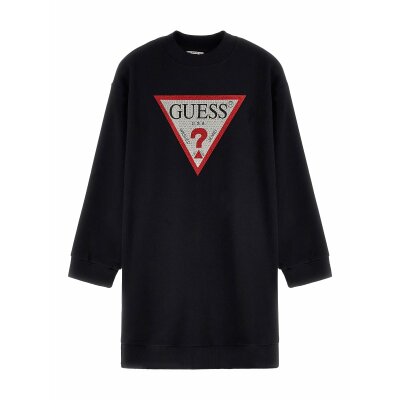Παιδικό Φόρεμα Φούτερ Μαύρο GUESS J3YK20KA6R3-JBLK