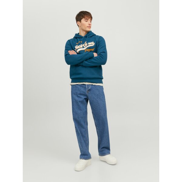 JACK&JONES_All-year_4232985_12233597 (3) Ανδρική Φούτερ JACK & JONES 12233597 Πετρόλ - Image 4