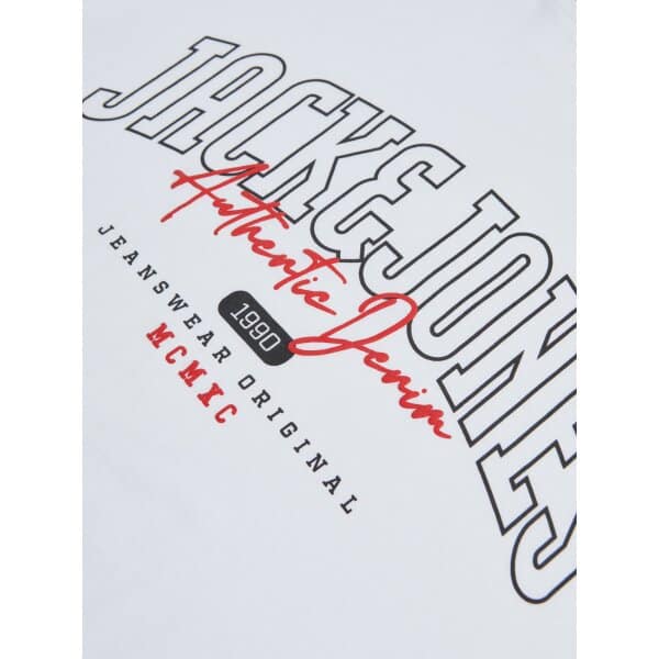 JACK&JONES_Autumnwinter_4234186_12235208 (1) Ανδρική Μπλούζα JACK & JONES 12235208 Λευκό - Image 2