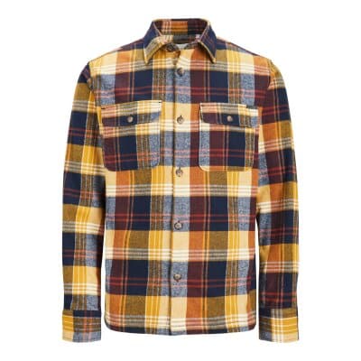 Ανδρικό Πουκάμισο JACK & JONES 12236958 Κίτρινο