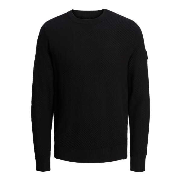 JACK&JONES_Autumnwinter_4272922_12239306 Ανδρικό Πλεκτό  JACK & JONES 12239306 Μαύρο - Image 1