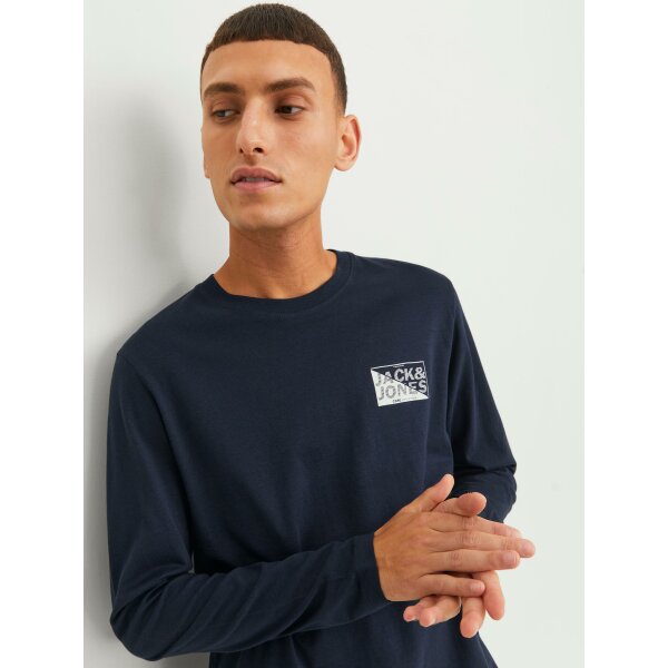 JACK&JONES_Autumnwinter_4341372_12245758 (3) Ανδρική Μπλούζα  JACK & JONES 12245758 Μπλέ - Image 4