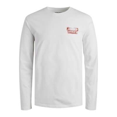 Ανδρική Μπλούζα JACK & JONES 12245758 Λευκό