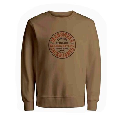 Ανδρική Φούτερ JACK & JONES 12247883 Καφέ
