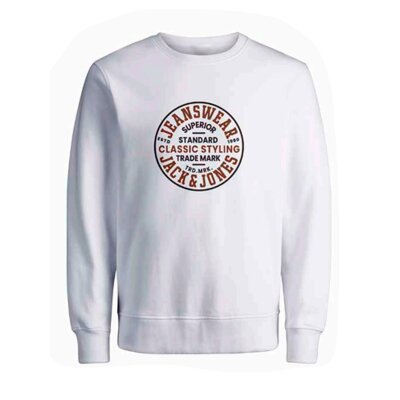 Ανδρική Φούτερ JACK & JONES 12247883 Λευκό