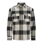 Ανδρικό Πουκάμισο JACK & JONES 12236958 Μαύρο Μπεζ