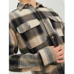 Ανδρικό Πουκάμισο JACK & JONES 12236958 Μαύρο Μπεζ - Image 5