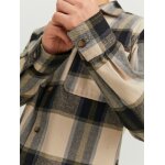 Ανδρικό Πουκάμισο JACK & JONES 12236958 Μαύρο Μπεζ - Image 6