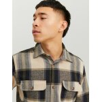 Ανδρικό Πουκάμισο JACK & JONES 12236958 Μαύρο Μπεζ - Image 7