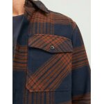 Ανδρικό Πουκάμισο Φανέλα JACK & JONES 12241533 Μπλέ Καφέ - Image 5