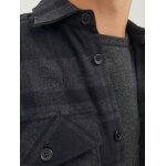 Ανδρικό Πουκάμισο Φανέλα JACK & JONES 12241533 Μαύρο - Image 5