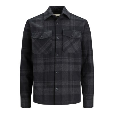 Ανδρικό Πουκάμισο Φανέλα JACK & JONES 12241533 Μαύρο