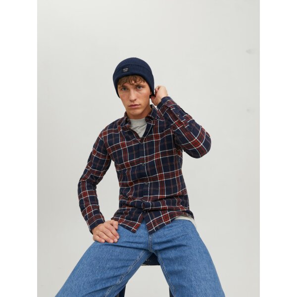 JACK&JONES_Noos2023_2002298_12092815 (3) Ανδρικός Σκούφος JACK & JONES 12092815 Μπλε - Image 4