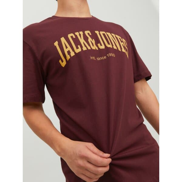 Ανδρική Μπλούζα JACK & JONES  12236514 Μπορντώ - Image 5