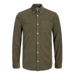 Ανδρικό Πουκάμισο Κοτλέ JACK & JONES 12237938 Λαδί