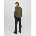 Ανδρικό Πουκάμισο Κοτλέ JACK & JONES 12237938 Λαδί - Image 3