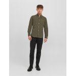 Ανδρικό Πουκάμισο Κοτλέ JACK & JONES 12237938 Λαδί - Image 4