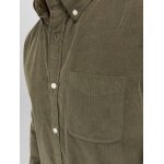 Ανδρικό Πουκάμισο Κοτλέ JACK & JONES 12237938 Λαδί - Image 5