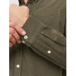 Ανδρικό Πουκάμισο Κοτλέ JACK & JONES 12237938 Λαδί - Image 6
